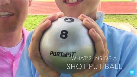 Whats Inside A Shot Put Ball Youtube