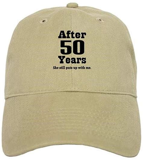 Cafepress 50th Anniversary Funny Quote Baseball Cap With