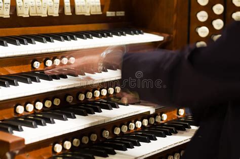Pipe Organ Stock Photo Image Of Knobs Manual Blur 29761052