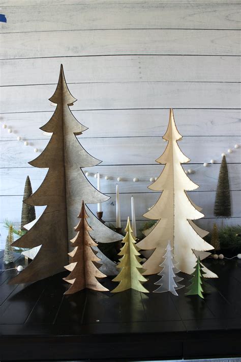 30 Large Wooden Christmas Tree Decoomo