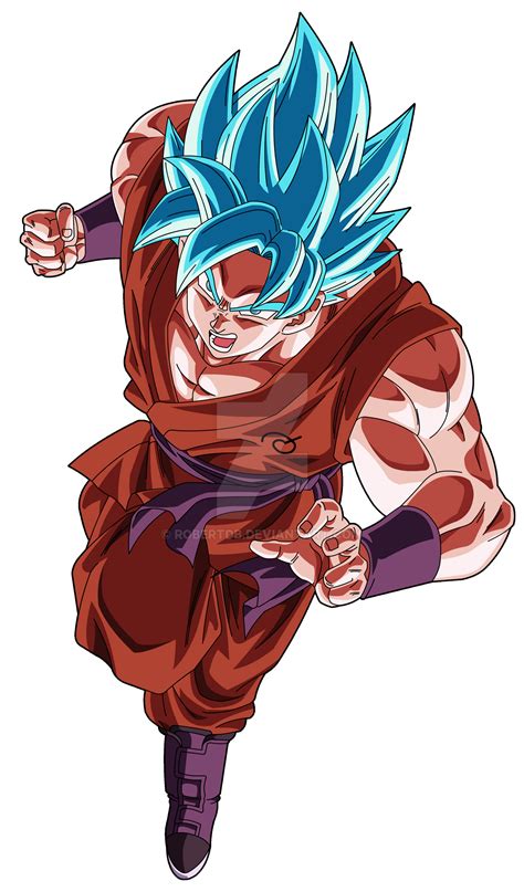 Goku Ssj Blue Kaioken X10 By Robertdb On Deviantart