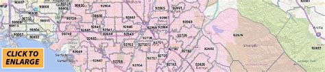 Orange County California Zip Code Map Print Label And Mail