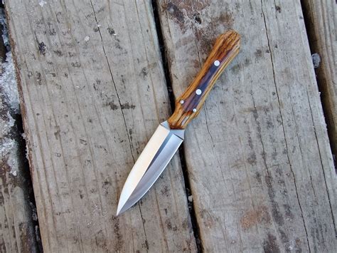 Speh Custom Knives Boot Knife Dagger Whiskey Oak Etsy