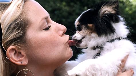 People Kissing Dogs Open Mouth
