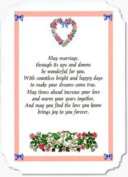 Card Sentiments Wedding Card Verses By Moonstone Treasures Paper