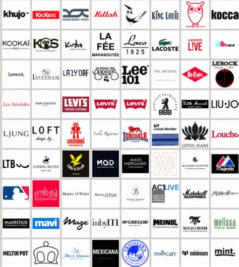 T Shirt Brand Logos