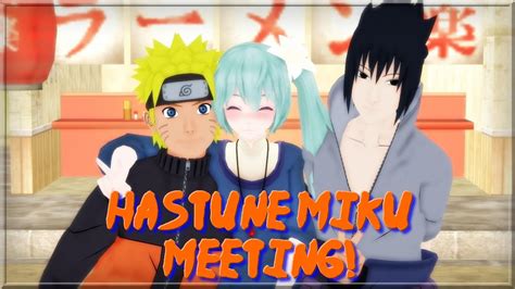 Mmd Naruto And Sasuke Meets Hatsune Miku Motion By