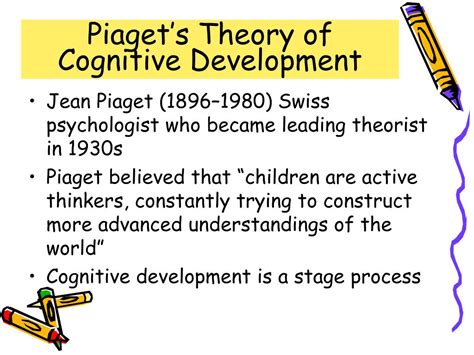 Ppt Piagets Theory Of Cognitive Development Powerpoint Presentation Sexiz Pix