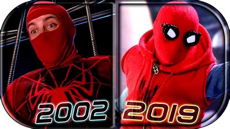 Evolution Of Spider Man First Suitscostumes In Movies Cartoons Tv