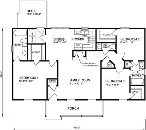 Simple Rectangle Ranch Home Plans Ranch House Plan 1169es The Modern