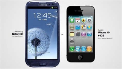 Publicité Comparative Iphone 5 Vs Samsung Galaxy S3