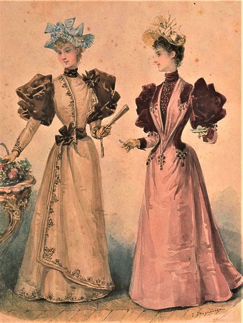 La Mode Illustree 1894 1890s Fashion Victorian Fashion Fashion Plates