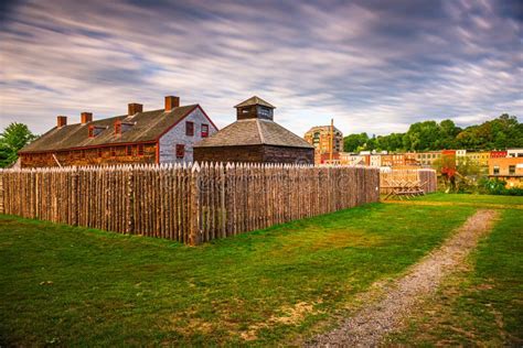 Augusta Maine Usa At Historic Fort Western Stock Photo Image Of
