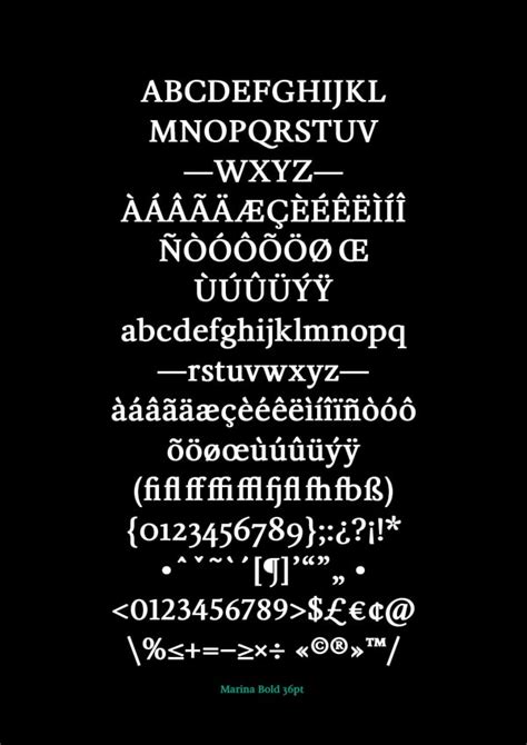 Marina Typeface Domestika