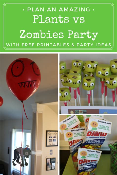 Plants Vs Zombies Party Ideas And Printables Zombie Birthday Parties