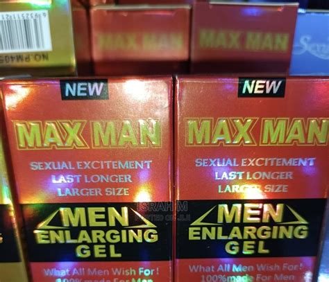 Max Man Enlarging Gel In Central Division Sexual Wellness Israh M