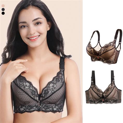 Buy Push Up Padded Bras For Women Lace Plus Size Bra Add Two Cup Underwire Brassiere A B C Cup