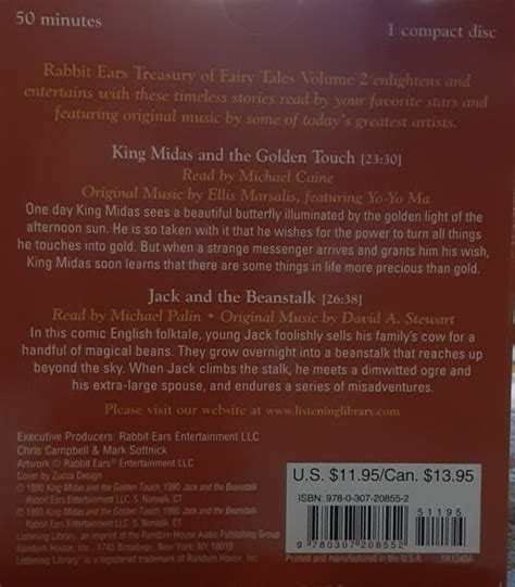 Rabbit Ears Ser Treasury Of Fairy Tales Vol 2 King Midas And The