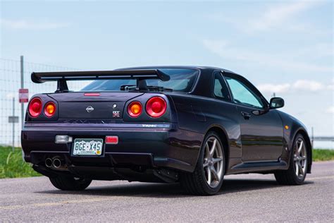 Theres A Midnight Purple R34 Nissan Skyline Gt R V Spec For Sale In