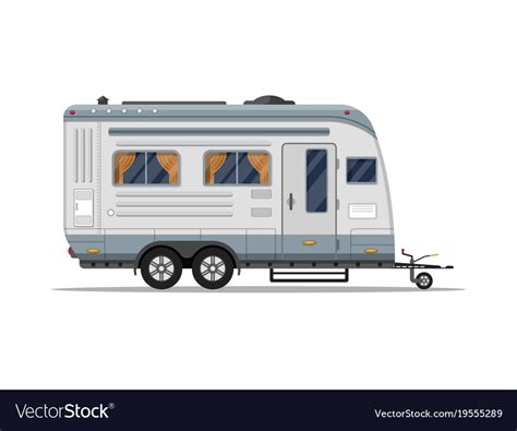 Mobile Home Isolated Icon Royalty Free Vector Image