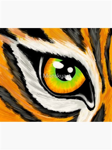 Eye Of The Tiger Poster For Sale By Monskyart Redbubble