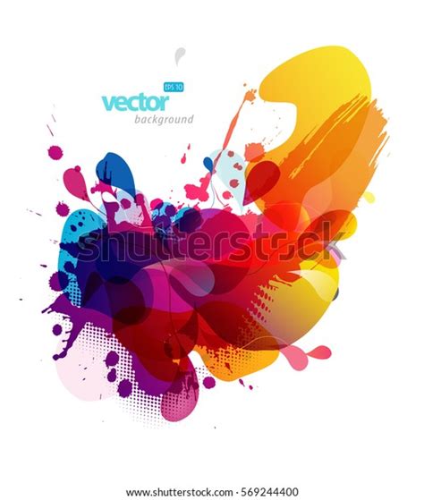 Abstract Colorful Splash Illustration Stock Vector Royalty Free 569244400