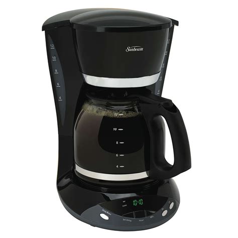 Sunbeam 12 Cup Programmable Coffeemaker Black 6102 33 Sunbeam Canada
