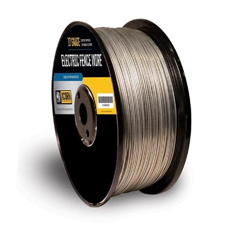 The voltage of the shock may have effects ranging from discomfort to death. Acorn International 1-Mile 17-Gauge Electric Fence Wire-EFW1714 - The Home Depot