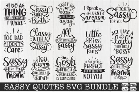 Sassy Quotes Bundle Graphic By · Creative Fabrica