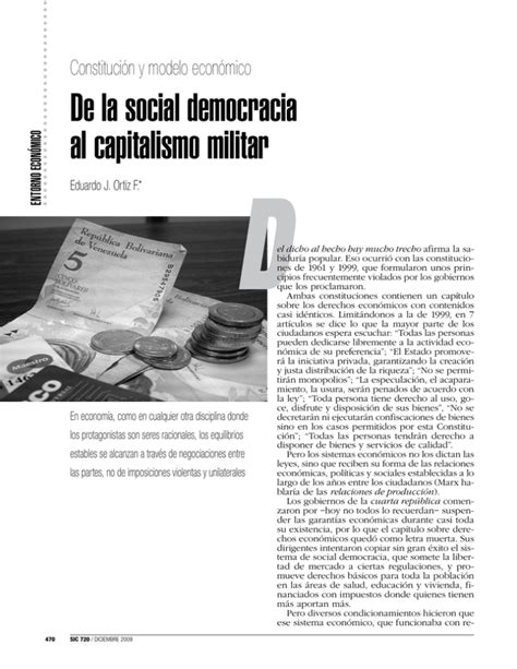 Constituci N Y Modelo Econ Mico De La Social Democracia Al Capitalismo