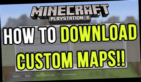 How To Download Custom Maps For Minecraft Ps3 Twitter