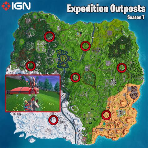 Fortnite Week 7 Challenges Expedition Outposts Map And Rift Locations
