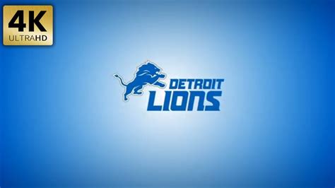 Detroit Lions Nfl Animated Logo Team Intro 4k Background Youtube