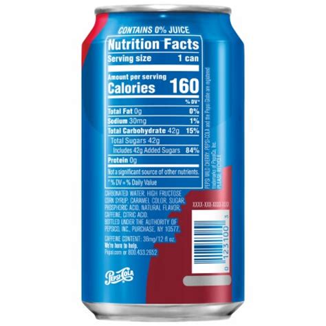 Pepsi Wild Cherry Cola Soda 12 Fl Oz Ralphs