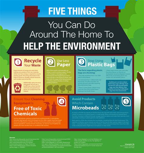 5 Ways You Can Save The Environment From Home Infographic