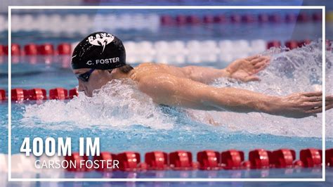 Carson Foster Impressive Swim In 400m Im Tyr Pro Swim Series Knoxville Youtube