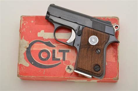Colt Junior Model Semi Auto Pocket Pistol 22 Short Cal 2 14