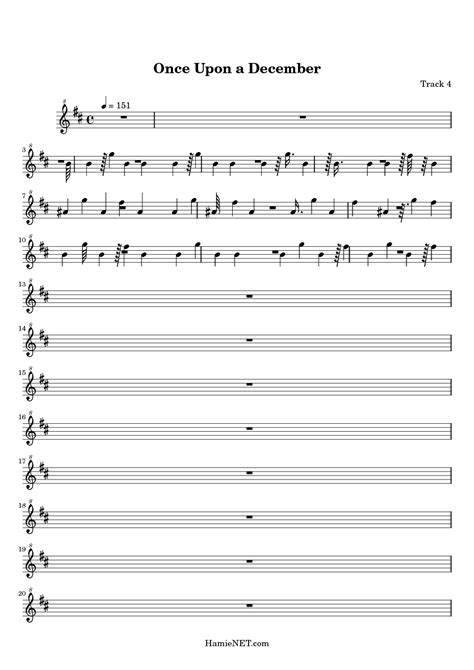 Check spelling or type a new query. Once Upon a December Sheet Music - Once Upon a December ...