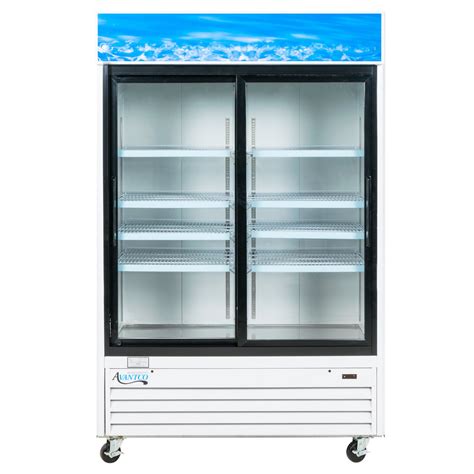 Avantco Gds47 53 Sliding Glass Door White Merchandiser Refrigerator