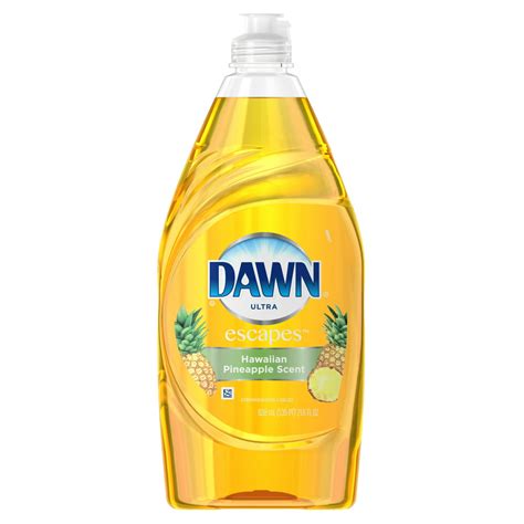 Dawn Escapes Dishwashing Liquid Dish Soap Hawaiian Pineapple 216 Oz