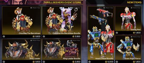Apex Legends Thrillseekers Event Dates Skins Rewards