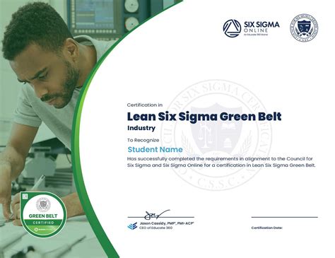 Lean Six Sigma Green Belt Certification In Construction Six Sigma Online
