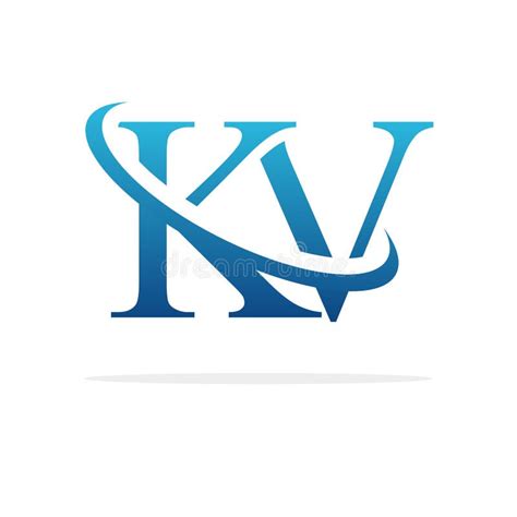 Creative Kv Logo Icon Design Stock Vector Illustration Of Symbol