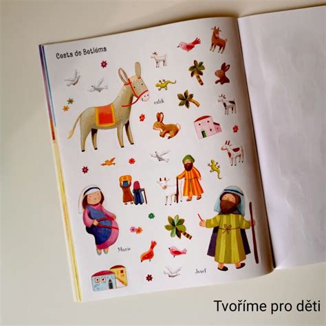 Vánoční příběh: Samolepková knížka | Tvoříme pro děti
