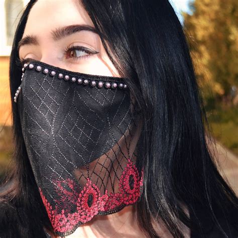Arabian Face Mask Veil Fancy Face Mask For Women Belly Dance Etsy