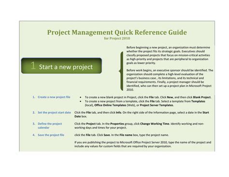 10 Quick Reference Guide Template Word Template Guru