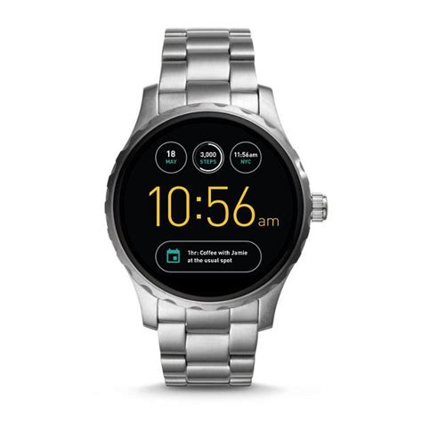 Fossil Q Marshal Eine Smartwatch Mit Android Wear Und Iphone Geht