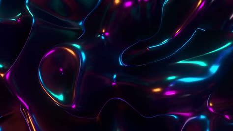 Mesmerizing 4k Screensaver Abstract Holographic Oil Surface
