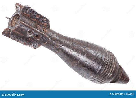 World War Ii Mortar Bomb Shell Stock Image Image Of Isolated