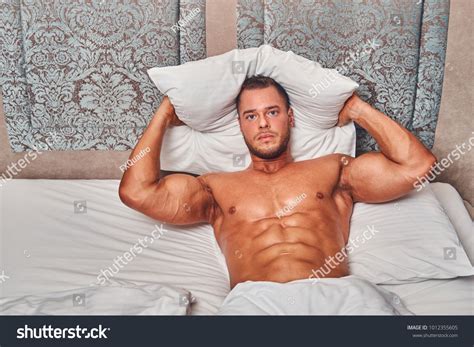 Handsome Nude Man Lying Bed Stock Photo 1012355605 Shutterstock